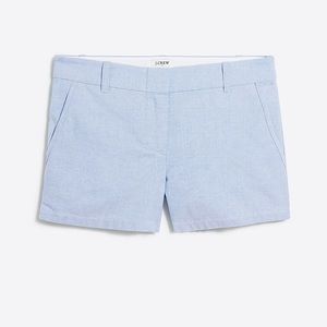 J Crew Light Blue 3.5" Classic Oxford Cotton Chino Shorts